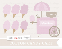 Cotton Candy Clipart, Purple Dessert Clip Art Sweet Carnival Fair ...