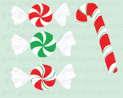 Christmas Candy Clip Art Christmas Clipart Peppermint Candy Clip Art ...
