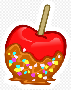Candy apple Caramel apple Chocolate bar Clip art - Cartoon Caramel ...