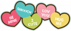 Candy Hearts SVG file for scrapbooking cardmaking valentine's day ...