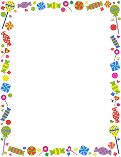 Candy Border - Wonderful website! There are printables for ...