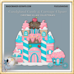 Candyland Castle Clipart - $1.00 : Magicmaker-Scraps, shoppe