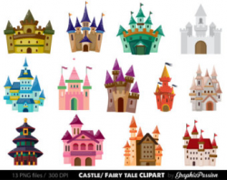 Clip art castle | Etsy