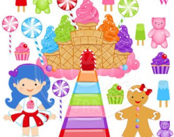 Rainbow Candy Clipart Sweet Shop Birthday Candy Clip Art