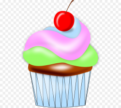Cupcake Muffin Clip art - Free Candyland Clipart png download - 605 ...