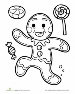 Gingerbread Man Coloring Page | Candyland, Gingerbread man and ...