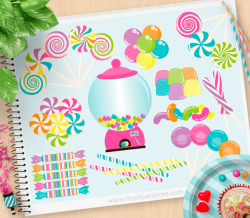 Candyland - Premium Vector Scrapbook Clip Art by MyClipArtStore