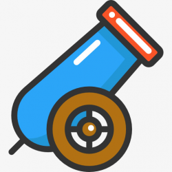 Cartoon Cannon, Cartoon, Artillery, Toy PNG Image and Clipart for ...