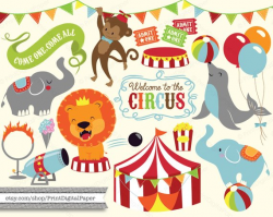 Cute Baby Circus Digital Clip Art Download illutrated graphic ...