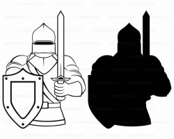 Medieval knight svg/knight clipart/knight svg/knight