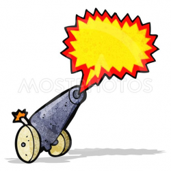 cartoon cannon firing