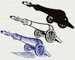 Cannon svg/cannon clipart/cannon svg/cannon silhouette/cannon cricut ...