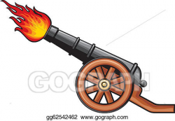 Vector Art - Ancient cannon. Clipart Drawing gg62542462 - GoGraph