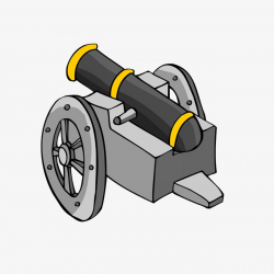 Cartoon Weapon Cannon, Cannon, Arms, War PNG Image and Clipart for ...