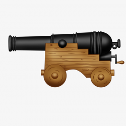 Cartoon Cannon, Black, Wood, Wheel PNG Image and Clipart for Free ...