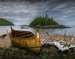 Birch bark canoe | Etsy