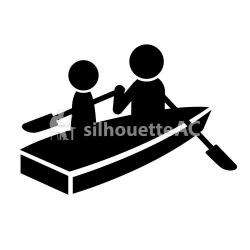 Free Silhouette Vector : 2 people, icon - 137629 | silhouetteAC