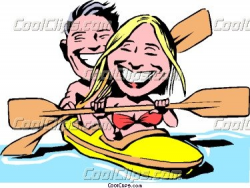 Funny Kayak Clipart