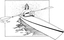 Traveling on Kayak coloring page | Free Printable Coloring Pages