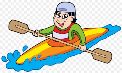 Kayak Canoe Clip art - People rowing in the river png download ...