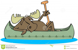 Funny Canoe Clipart