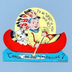 Vintage Greeting Card Valentine Mechanical Native American Indian A ...