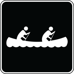 Canoeing, Black and White | ClipArt ETC