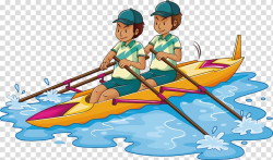 Rowing Kayak , Men double rowing competition transparent ...