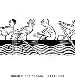 Rowing Team Clipart #1115093 - Illustration by Prawny Vintage