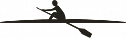 Rowing Silhouette Clipart transparent PNG - StickPNG
