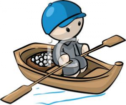 A Boy Rowing a Canoe | Clipart Panda - Free Clipart Images