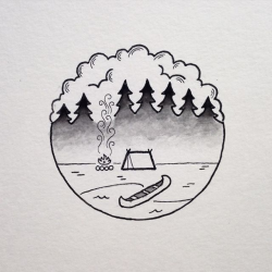 tattoo #fog #staywild instead of a canoe have a kayak or have a ...