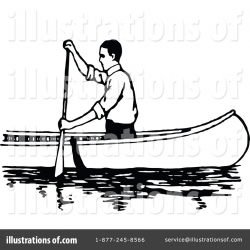 Canoe Clipart #1135180 - Illustration by Prawny Vintage