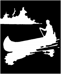 Vintage Canoe Silhouette Image - The Graphics Fairy