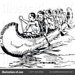 Canoe Clipart #1166366 - Illustration by Prawny Vintage