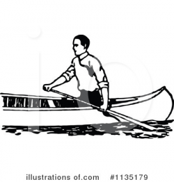 Canoe Clipart #1135179 - Illustration by Prawny Vintage