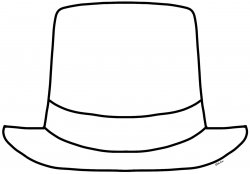 Hat Clipart Black And White | Letters Format
