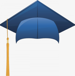 Vector Blue Cap, Blue Hat, Bachelor Cap, Graduation PNG Image and ...