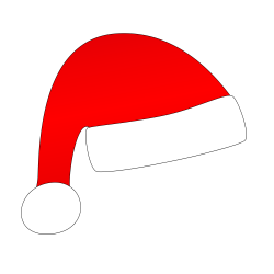 Christmas Hat Silhouette at GetDrawings.com | Free for personal use ...