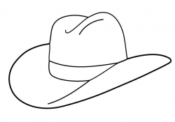 Free Cowboy boot outline | Folioglyphs: Cowboy Hat | Cowboy ...