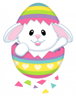 Cute Easter Bunny Transparent PNG Clipart | Holiday Ideas ...
