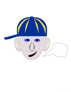 Boy with baseball cap Clipart - Design Droide