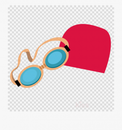 Swim Goggles Clipart - Swim Cap Clip Art , Transparent ...