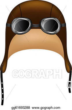 Vector Art - Retro hat and goggles. Clipart Drawing gg61693288 - GoGraph