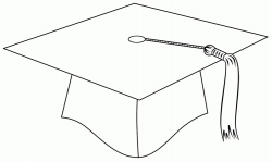 Graduation Cap Template Printable Graduation Clipart Outline ...
