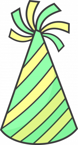 Clipart - Green Party Hat