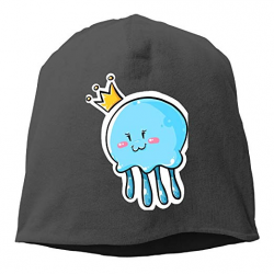 AKKK47 Cute Jellyfish Clipart Queen Unisex Daily Solid Knit Cap ...