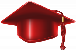 Red Graduation Cap PNG Clip Art Image | Gallery Yopriceville - High ...