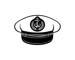Captain Hat Sailor Cap Navy Anchor Sea Isolated Nautical Boat Ship ...