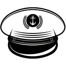 Captain Hat 2 Naval Navy Ship Boat Cap Uniform Clothes Outfit